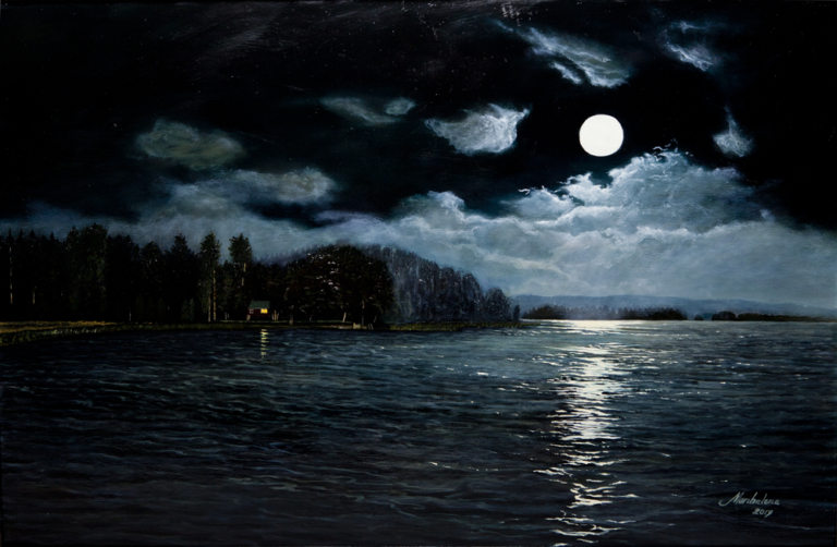 Meren tyrskyjä Galleria Vikholmissa