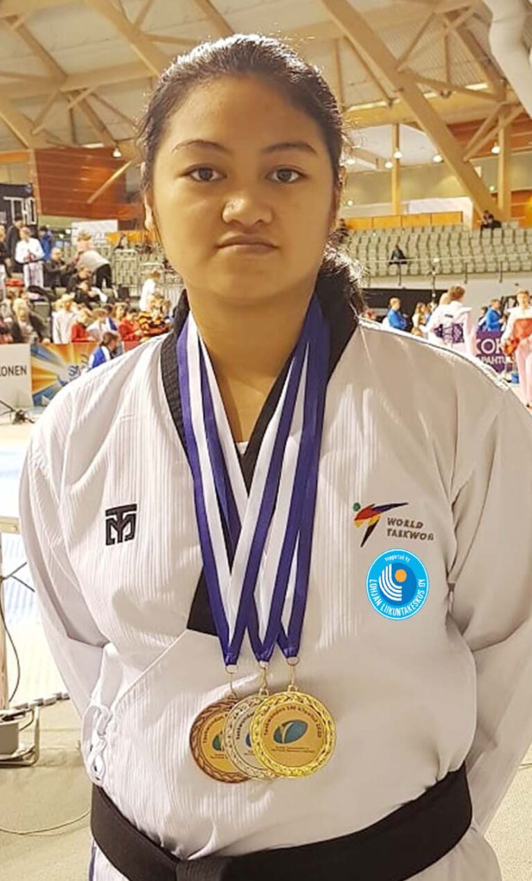 Lohjalaiset tytöt toivat kaksi Suomenmestaruutta Taekwondon SM-kilpailuista 1.2.