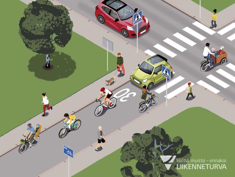 Piha- ja kävelykatujen sääntötuntemuksessa aukkoja – huomioi myös uusi pyöräkatu