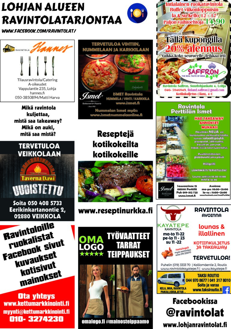 Lehden OIKEA ravintolasivu