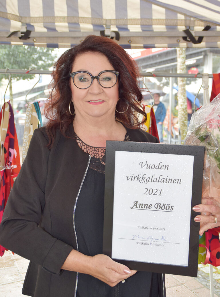 Vuoden virkkalalainen on yrittäjä Anne Böös