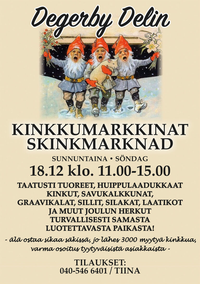 Degerby Delissä Kinkkumarkkinat 18.12.2022