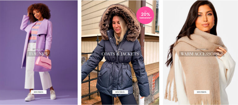 Kevään vaatevalikoimaan täydennystä Bubbleroomin tarjouksista