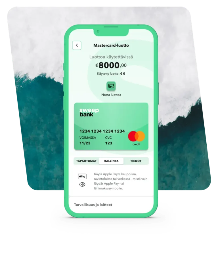 Sweepbank luottokortti