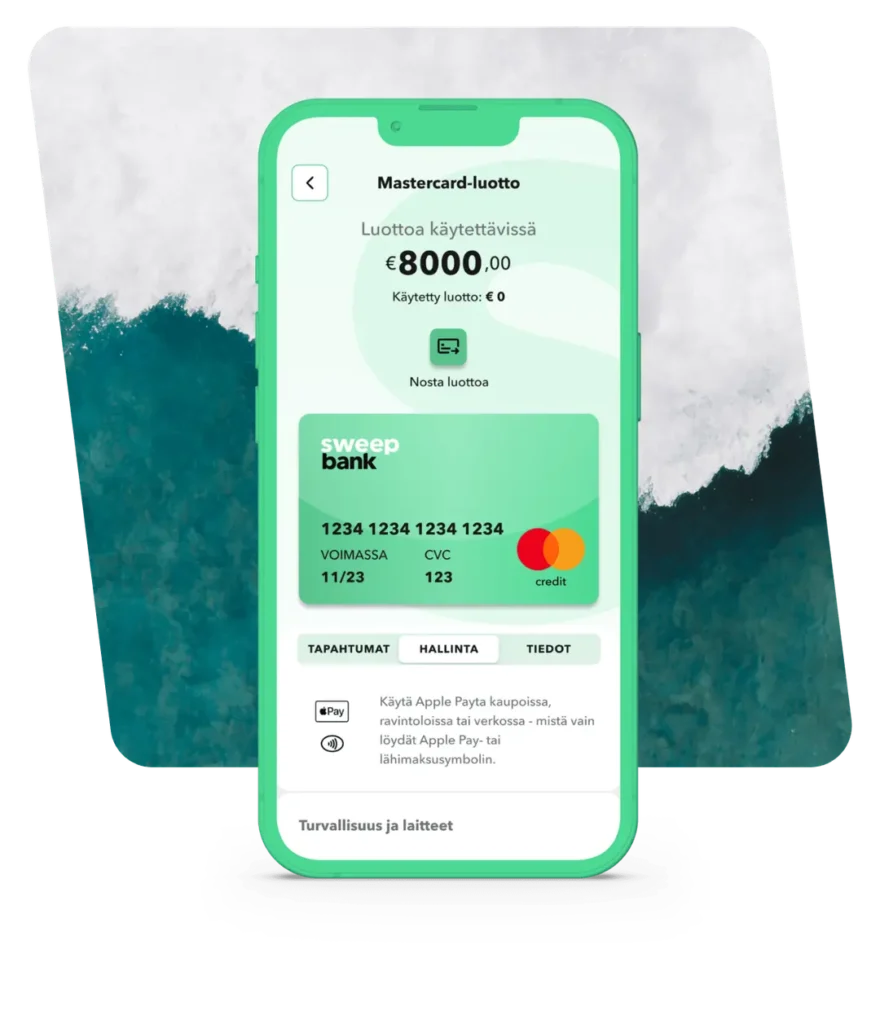 Sweepbank luottokortti