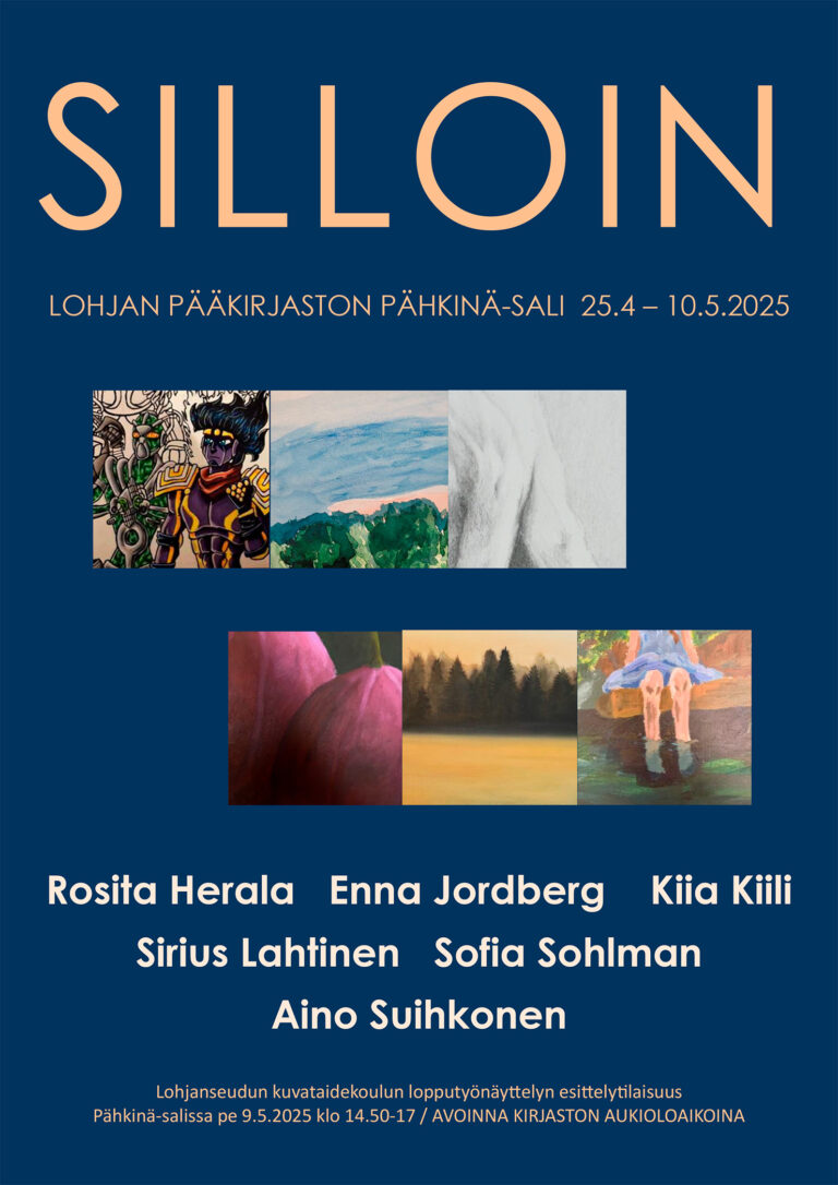 Lohjanseudun kuvataidekoulun lopputyöt esillä pääkirjastolla