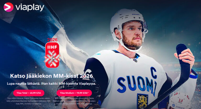 Viaplayn MM-kisapaketti alennushintaan